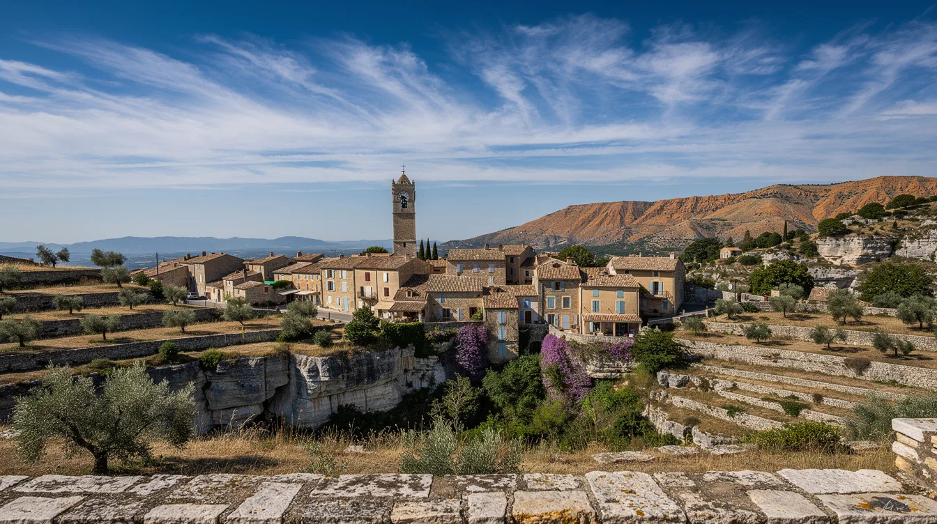Oubliez Forcalquier : ce village de 400 habitants surplombe la vallée du Luberon avec une horloge du Moyen Âge