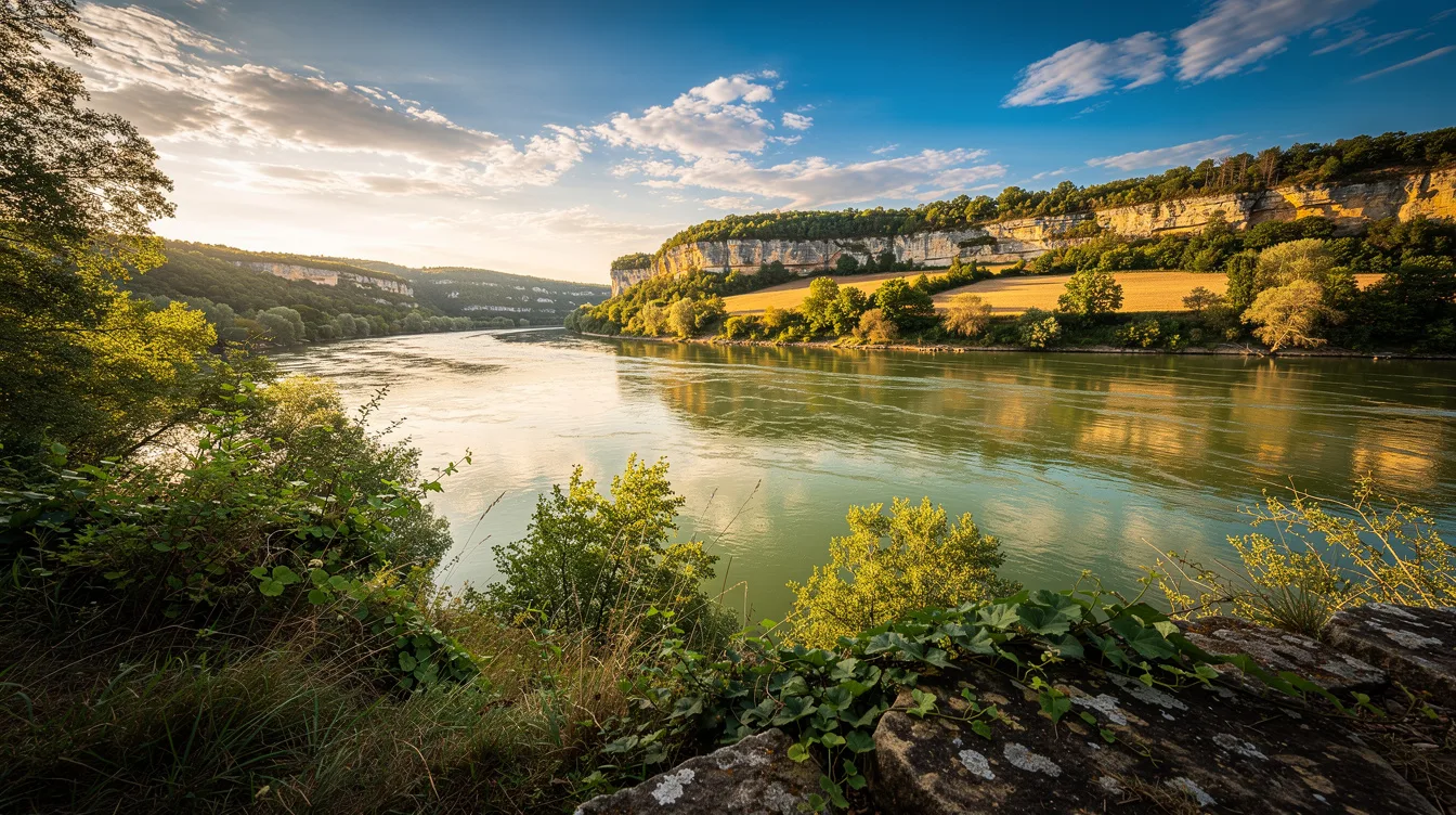 Loin de Sarlat, cette commune du Périgord préserve un méandre classé sur la rive de la Dordogne