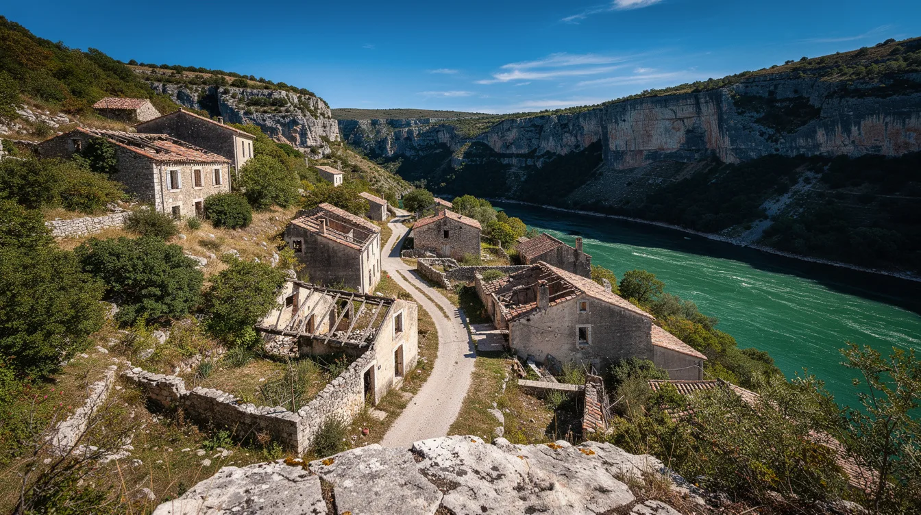 Châteauneuf-lès-Moustiers a été déserté, ses ruines attirent les randonneurs