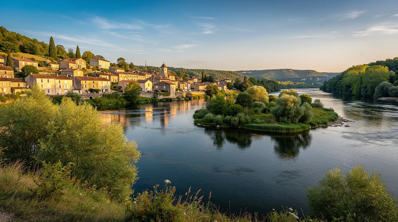 Pourquoi ce village de Dordogne possède-t-il plusieurs îles au milieu de la Dronne ?