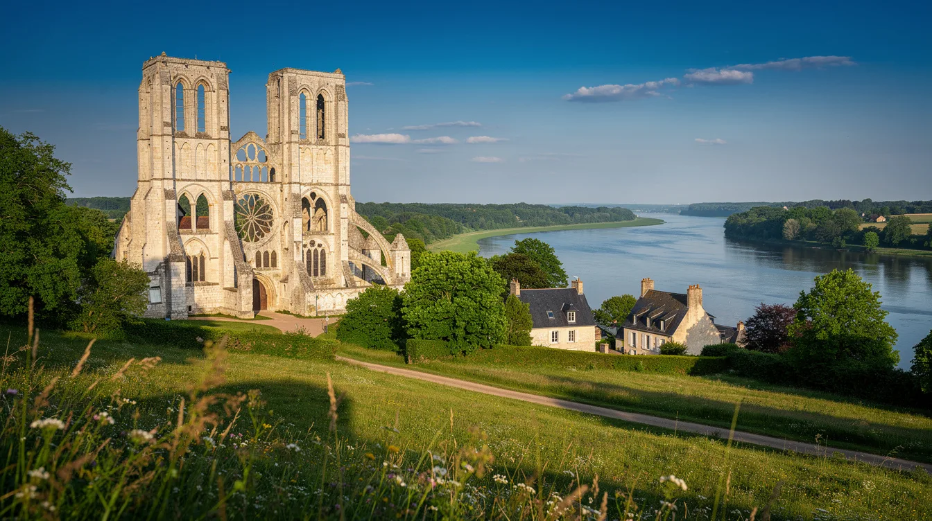 « La plus belle ruine de France » : ce village normand veille sur une abbaye du VIIe siècle