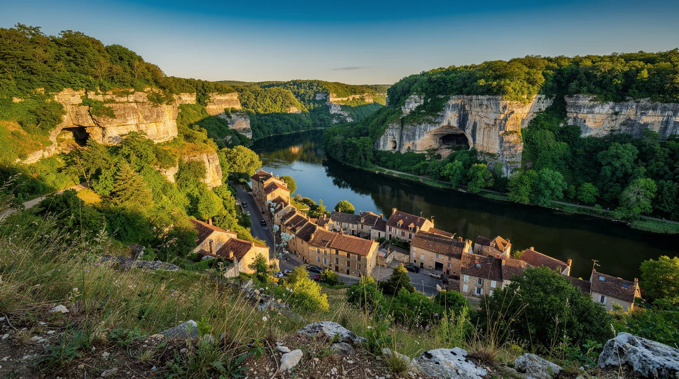 Ce village du Lot où 271 habitants vivent entre grottes et deux rivières