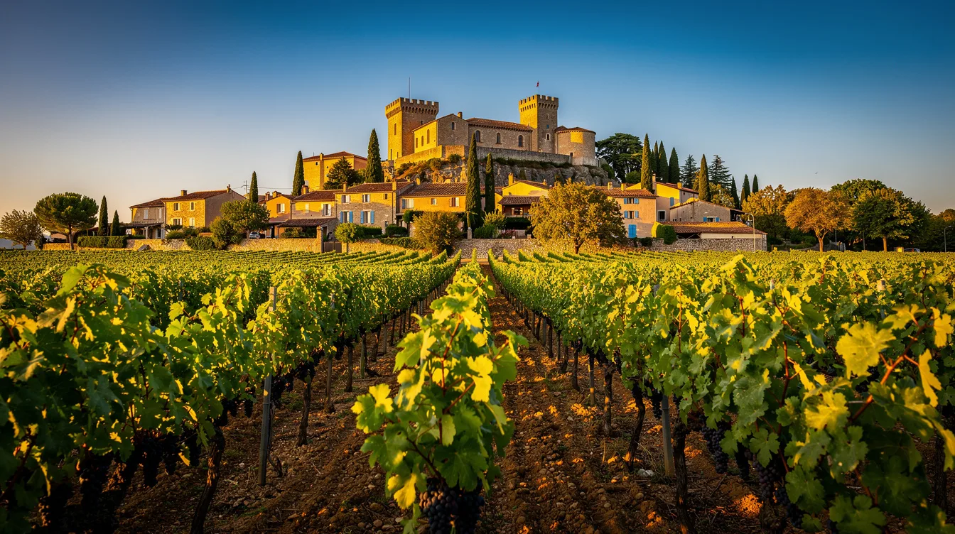 Au cœur des vignes, ce village de la Drôme se découvre par son château du XIIe siècle