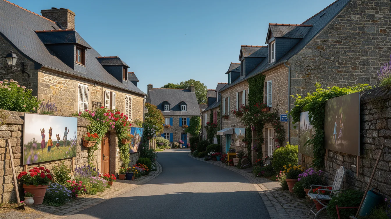 Dans ce bourg breton, les façades et les jardins deviennent un parcours photo géant