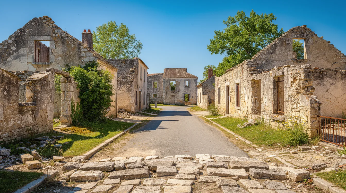 Oradour-sur-Glane est resté en ruines, un village neuf a été bâti à côté
