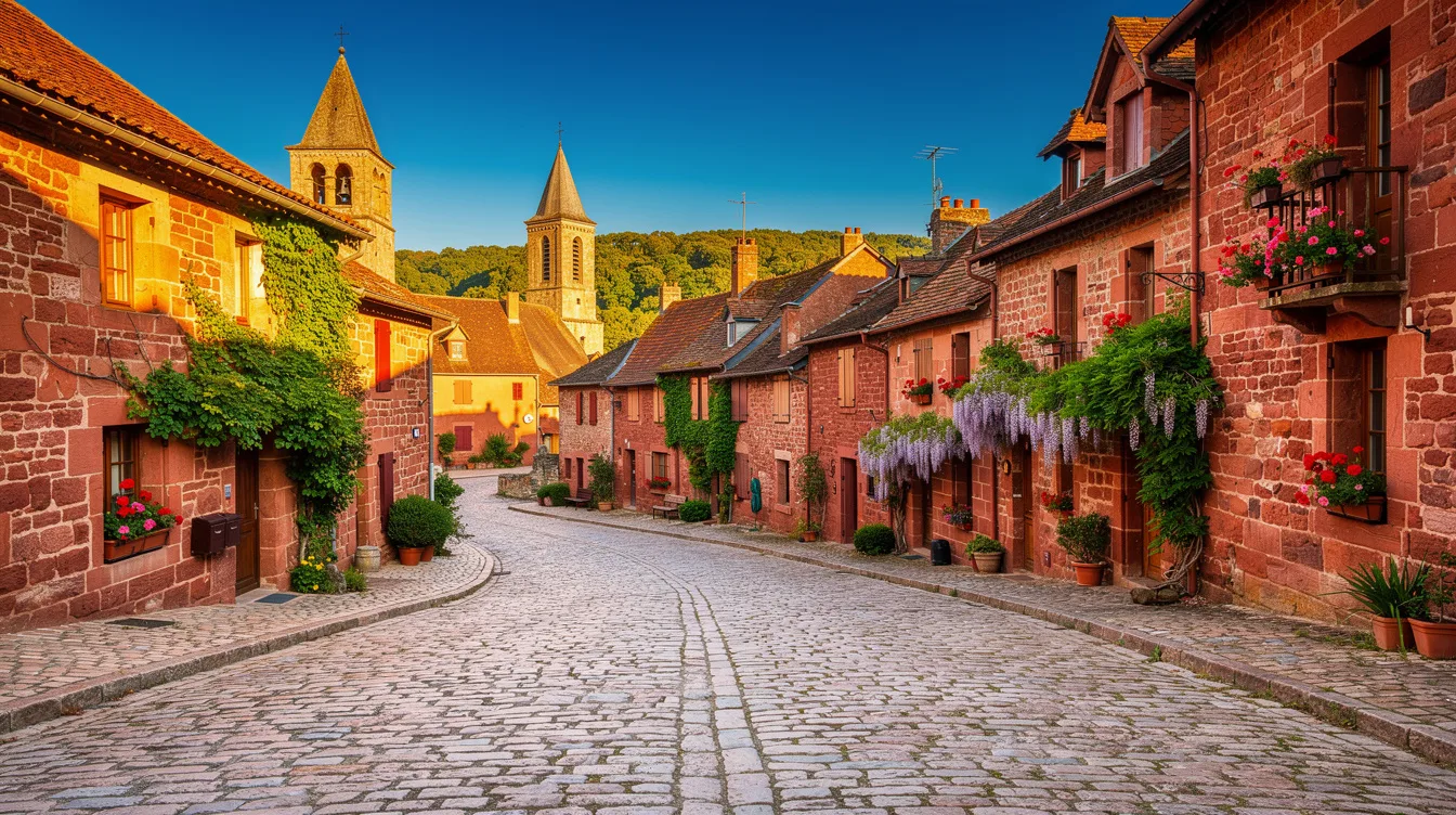 Ce village de Corrèze où les maisons sont rouges grâce à un océan disparu il y a 60 millions d’années