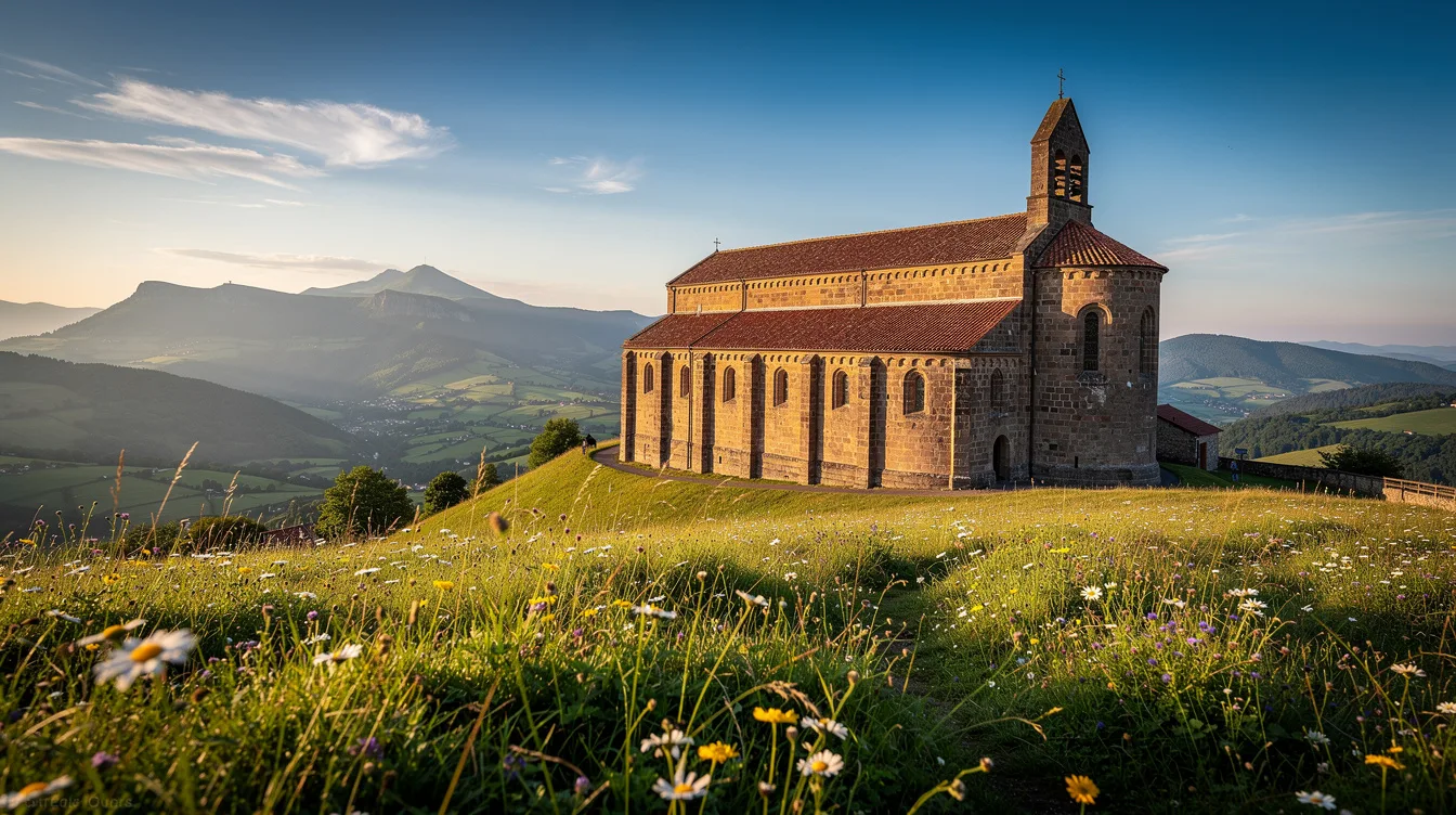 Perchée au-dessus du Puy-de-Dôme, cette église romane fait partie des cinq majeures