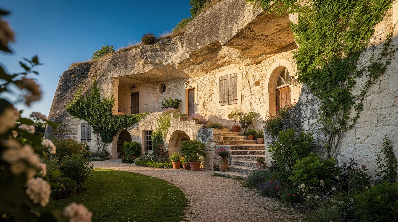 Une magnanerie du XVIIe siècle survit dans cette ferme creusée dans le tuffeau