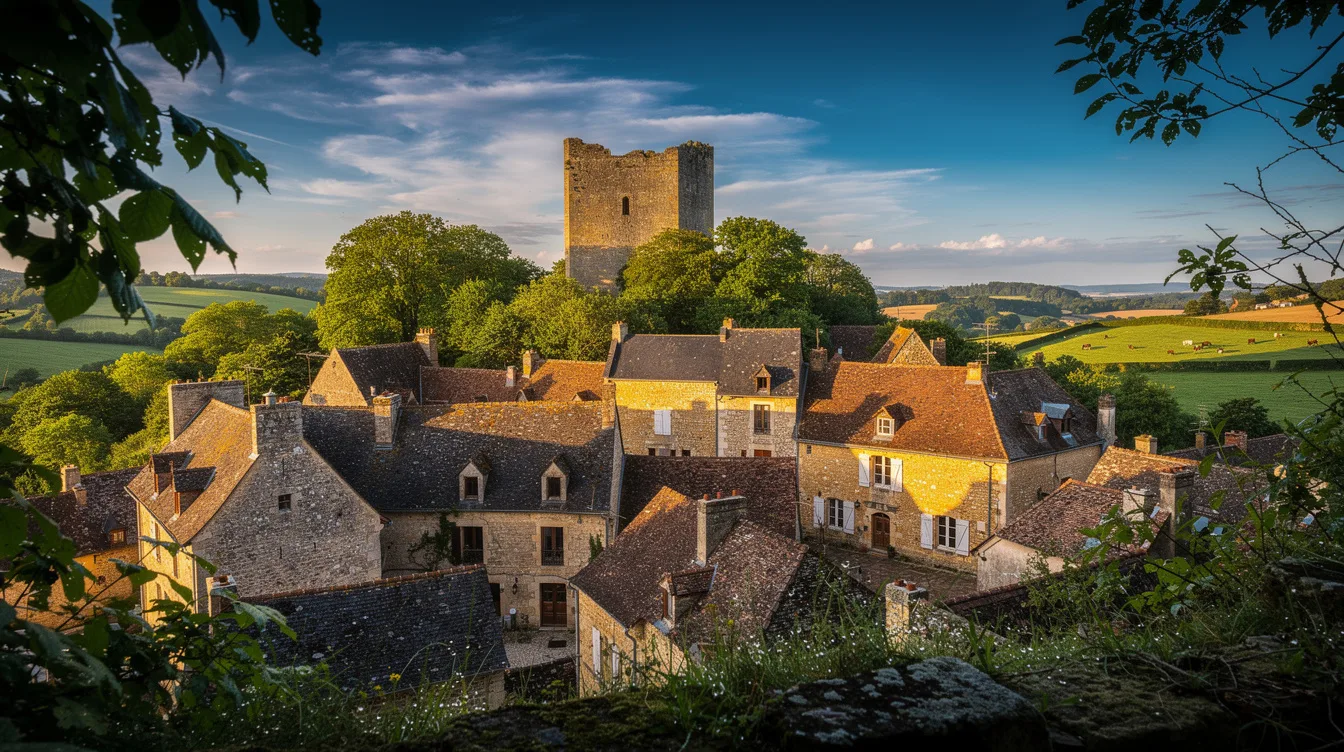À 40 km de Limoges, ce village médiéval conserve la tour d’un château rasé par Richelieu