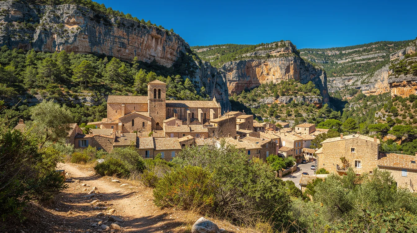 Sur la route de Compostelle, ce village du Sud garde une abbaye au cœur des gorges