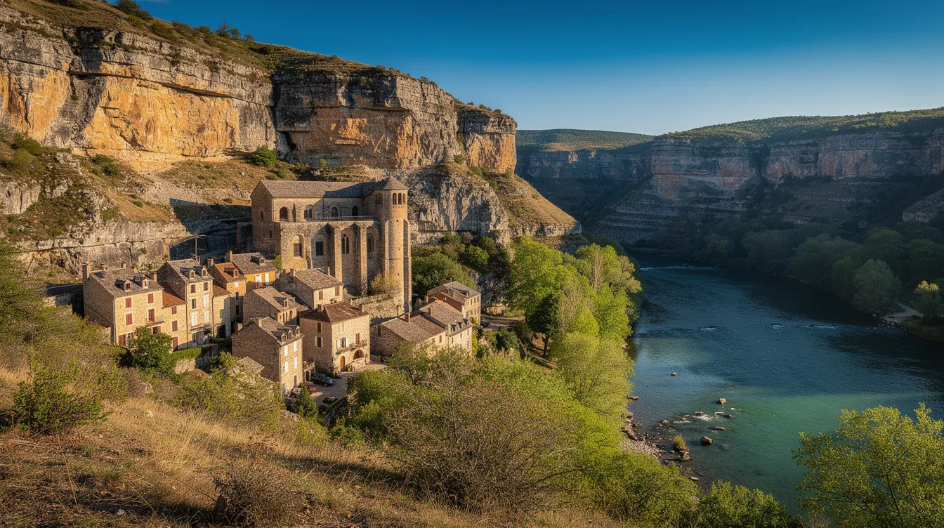 Dans les gorges du Tarn, ce village médiéval garde les vestiges d’un monastère du XIe siècle