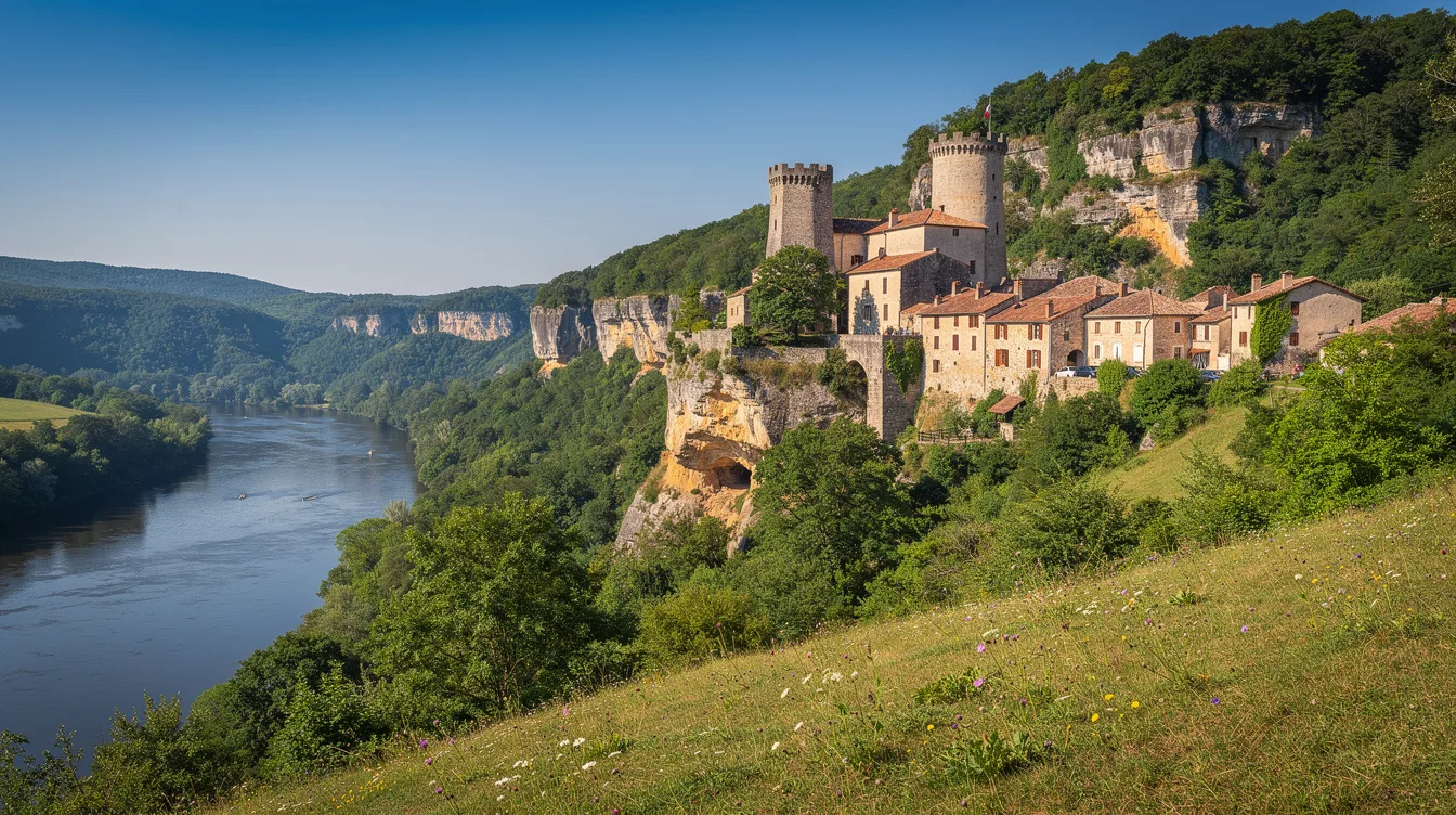 Entre deux châteaux, ce village médiéval ouvre sur une grotte façonnée il y a 176 000 ans