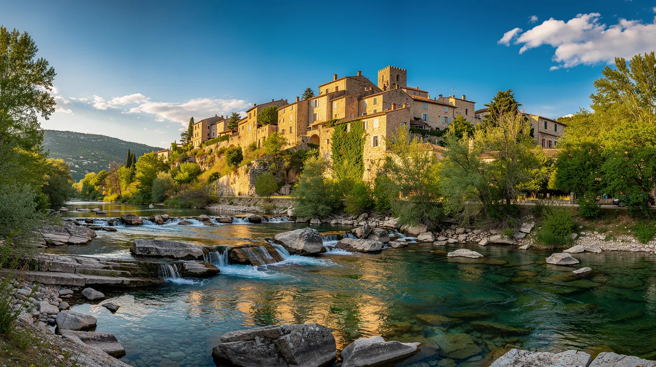 Au pied de ce village du Gard, les cascades du Sautadet sculptent des roches vieilles de 5 millions d’années