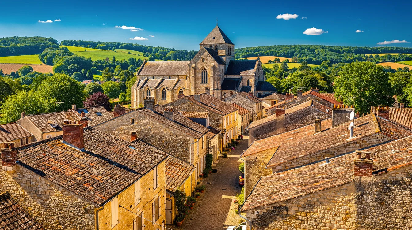 Ce village classé parmi les Plus Beaux de France cache son église romane du XIIe siècle
