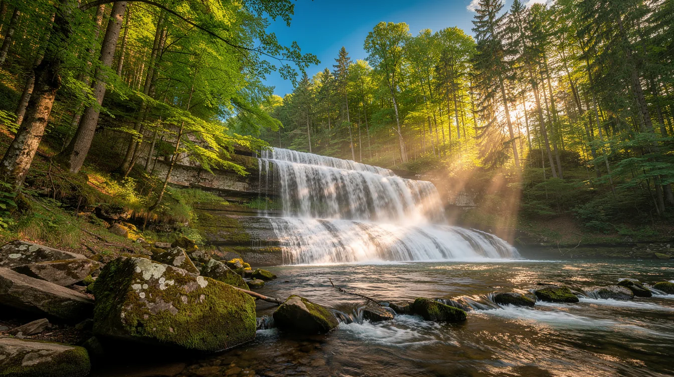 Cette cascade des Vosges dévale 32 mètres en plusieurs sauts, près de Gérardmer