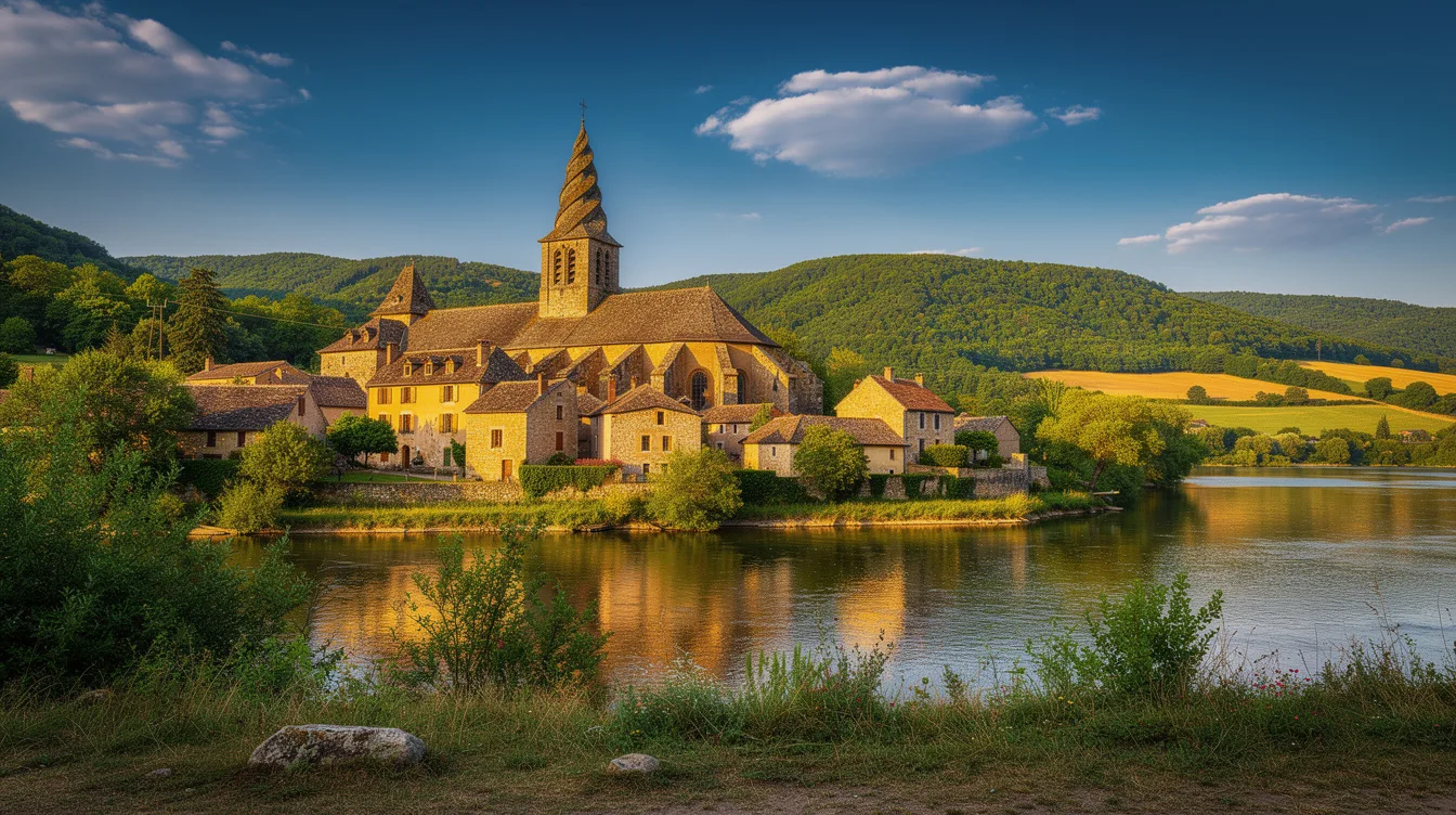 Ce village d’Aveyron garde un clocher tors au-dessus de toits en carène