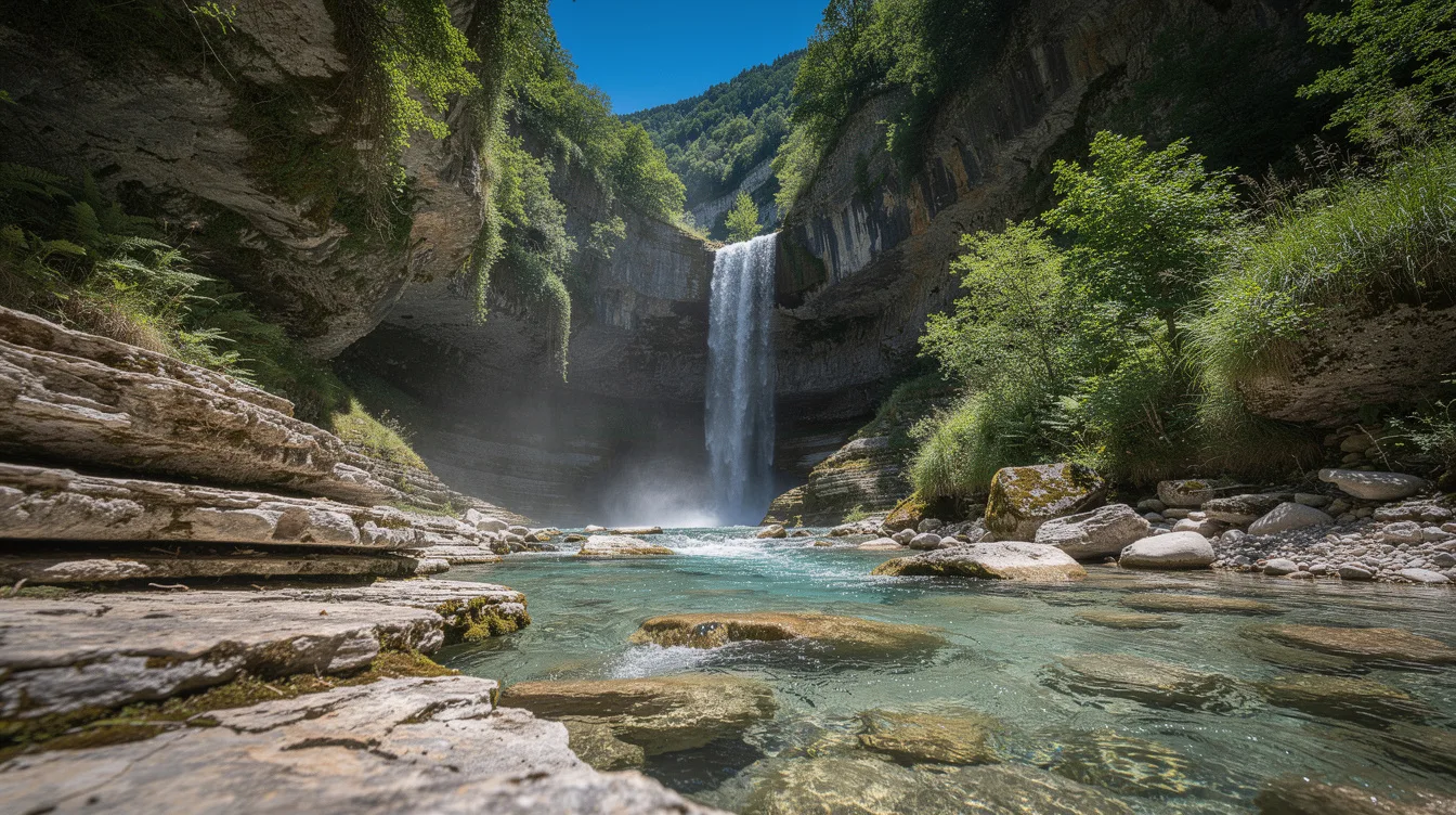 Dans la Drôme, cette cascade de 72 mètres se mérite par un sentier escarpé