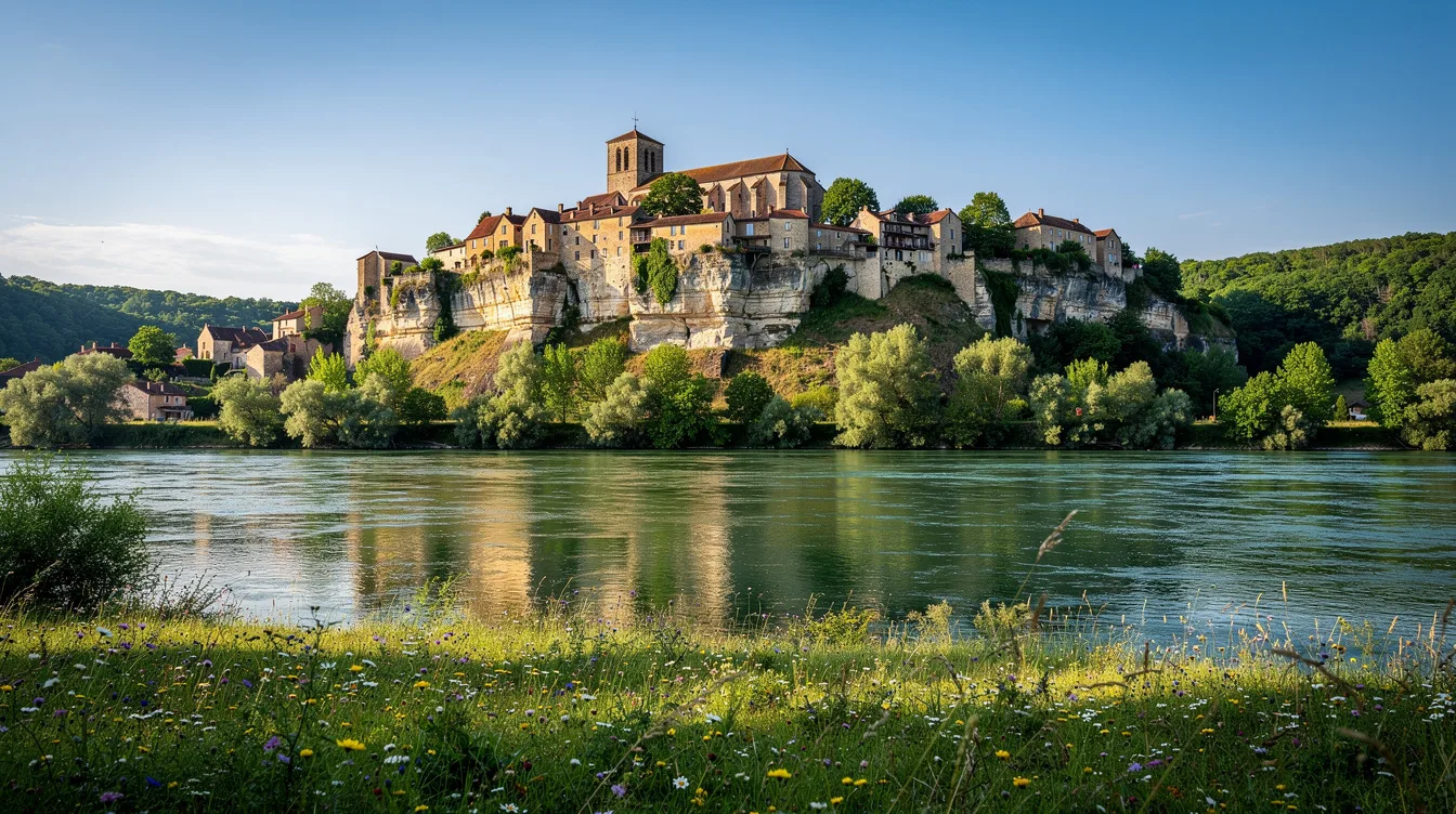 Accroché à la falaise, ce village du Lot garde ses ruelles médiévales