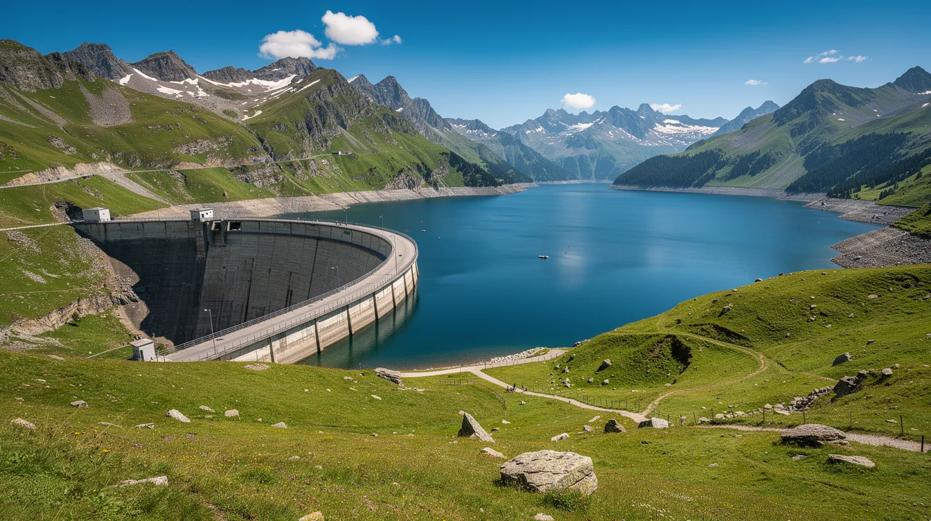 Là où un village d’alpage vivait encore en 1960, un grand lac de Savoie s’étend aujourd’hui