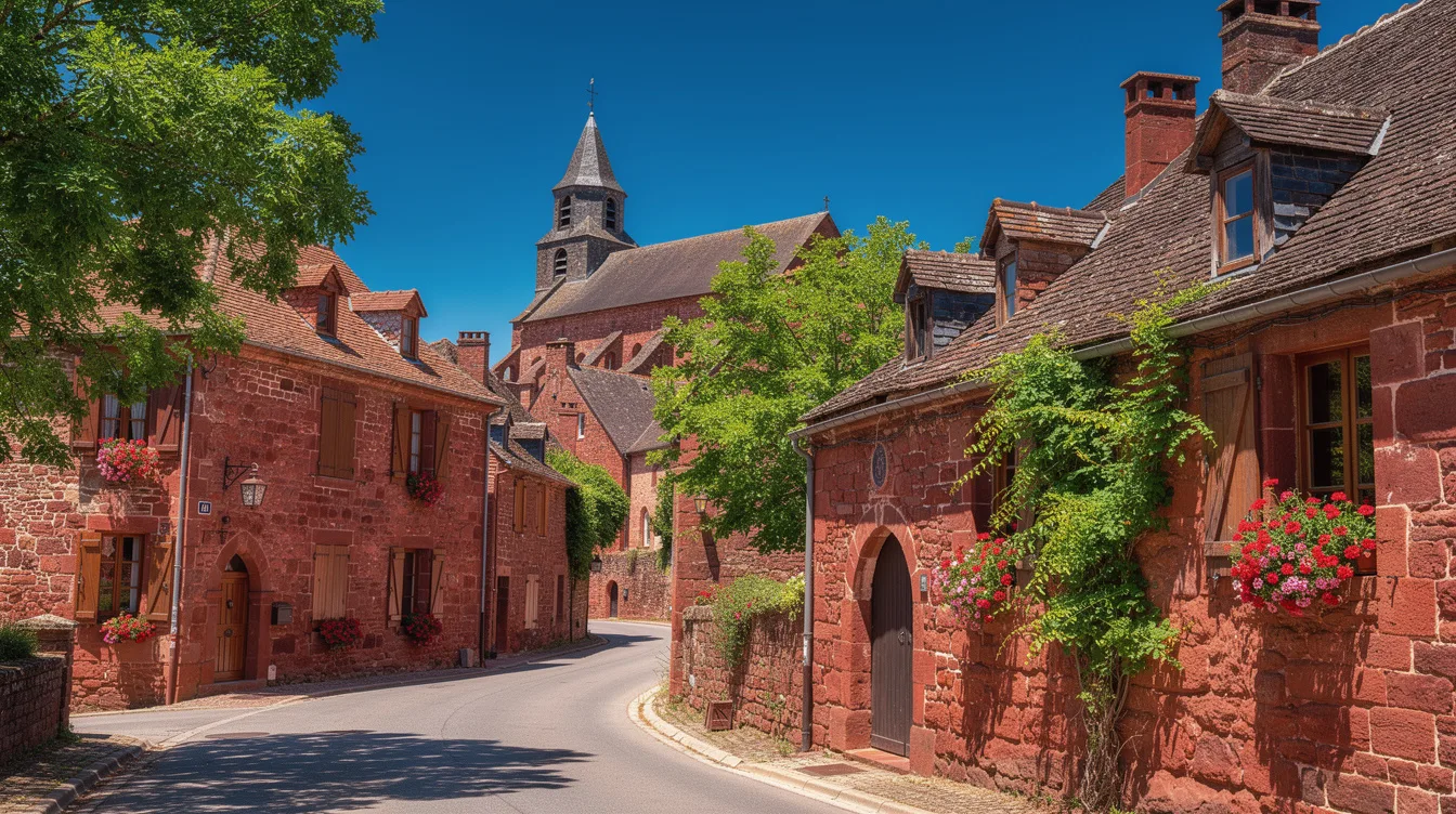 Entre Brive et le Quercy, ce village de Corrèze a été bâti avec son propre grès rouge