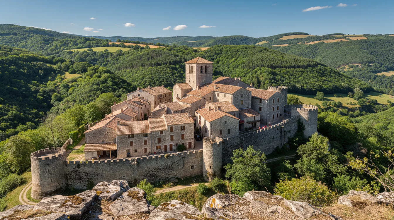 Ce village de Lozère où une douzaine d’habitants vivent dans un castrum du XIIe siècle