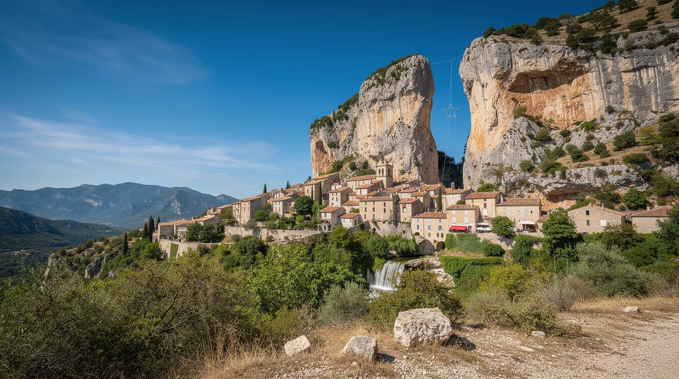 Ce village des Alpes-de-Haute-Provence vit sous une étoile suspendue dans la roche