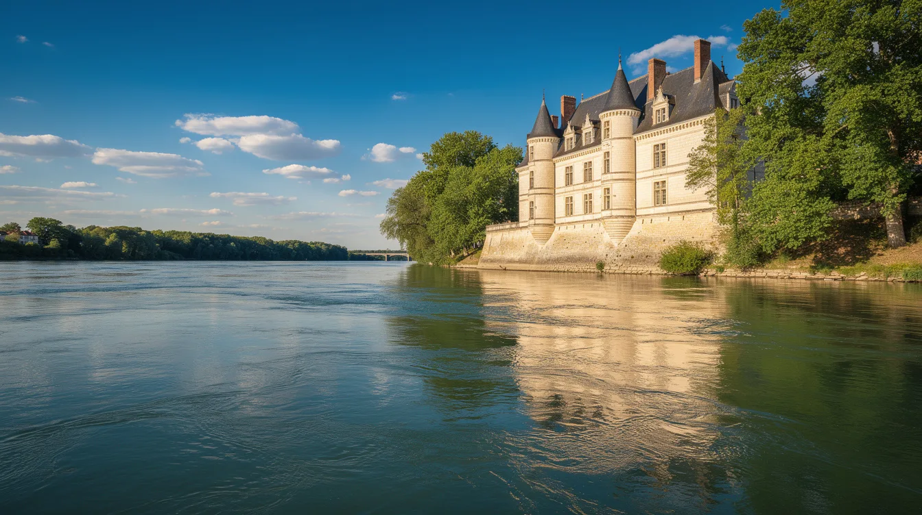 Ce village où un château Renaissance de 1450 veille au confluent de la Loire et de la Vienne