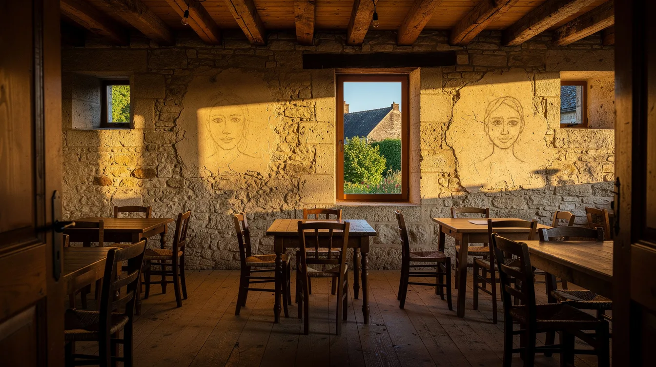Dans ce village de l’Orne, les murs d’une auberge portent encore des silhouettes de visages