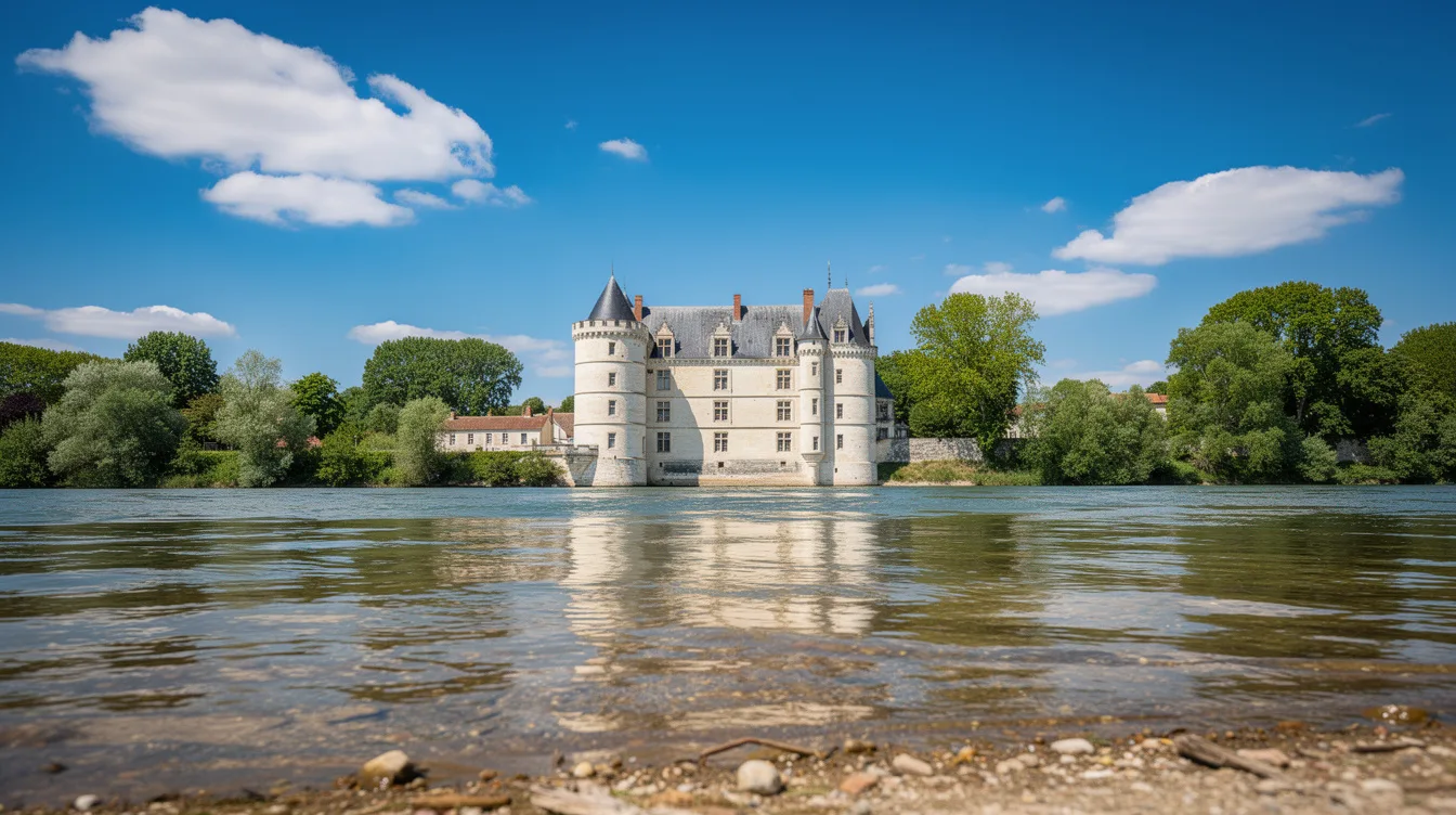 Une forteresse a laissé place en 1450 à ce château Renaissance posé face à la Loire