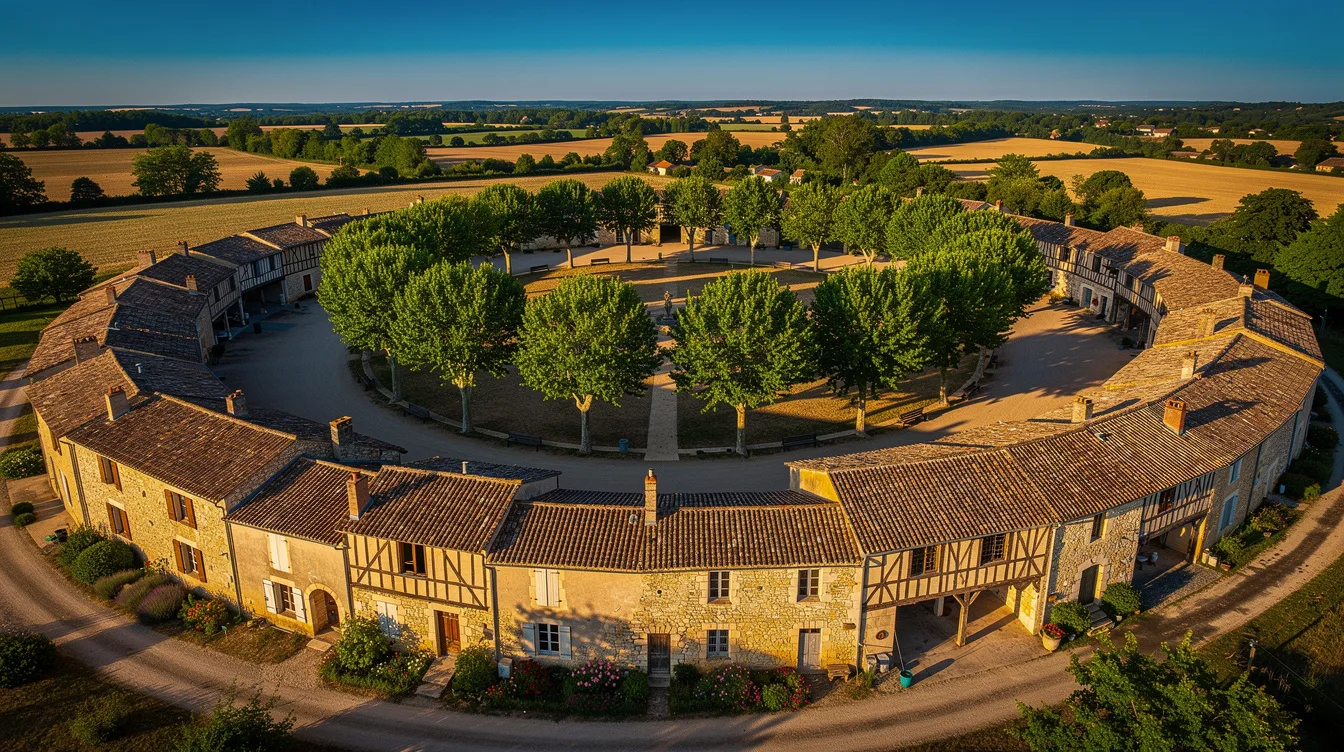 Cette bastide du Gers doit sa place ronde à un château disparu au XVe siècle