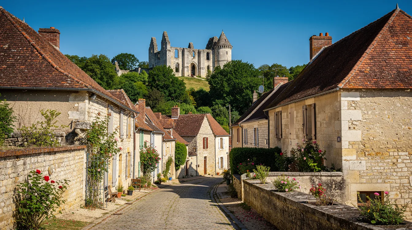 Dans la vallée de la Manse, les maisons Renaissance mènent jusqu’au château en ruines