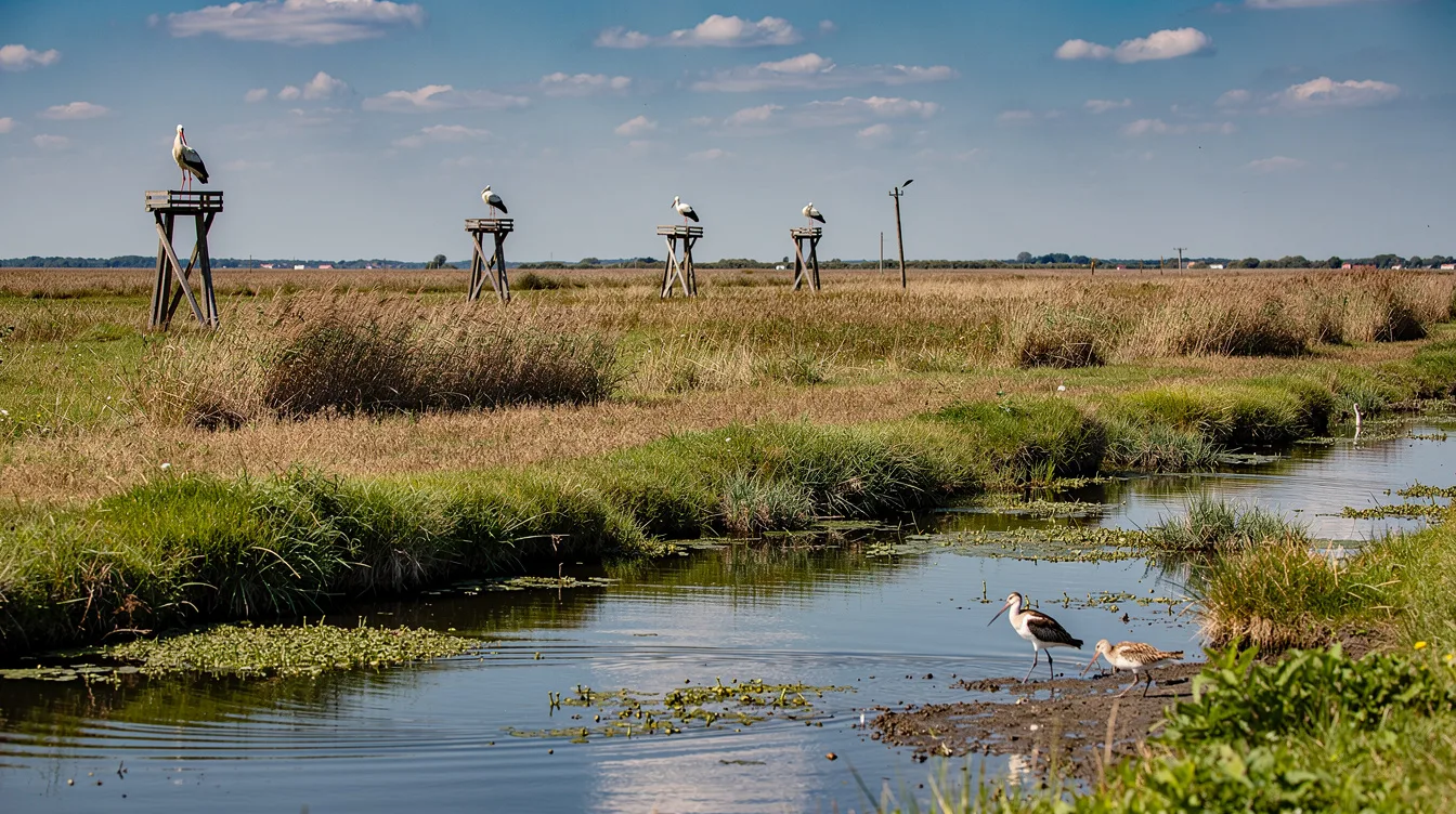 Depuis 1978, les cigognes blanches nichent dans ce marais de Charente-Maritime