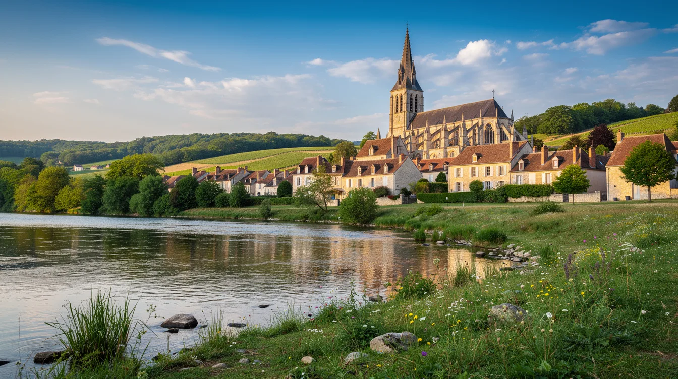 À deux pas de Vézelay, une Cité de Caractère de Bourgogne s’étire au bord de la Cure