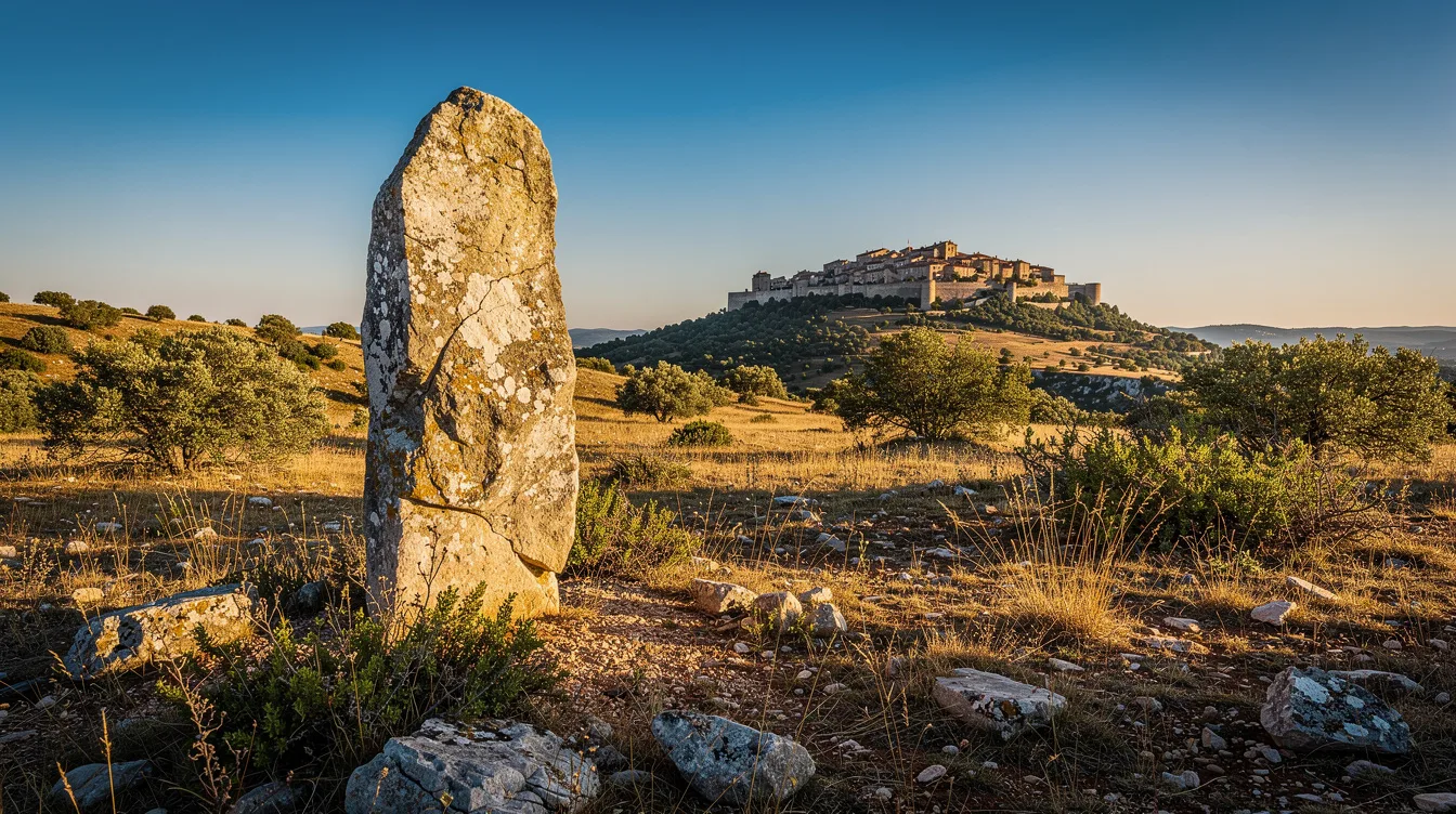 Le plus haut menhir du Gard veille sur les environs de ce village fortifié
