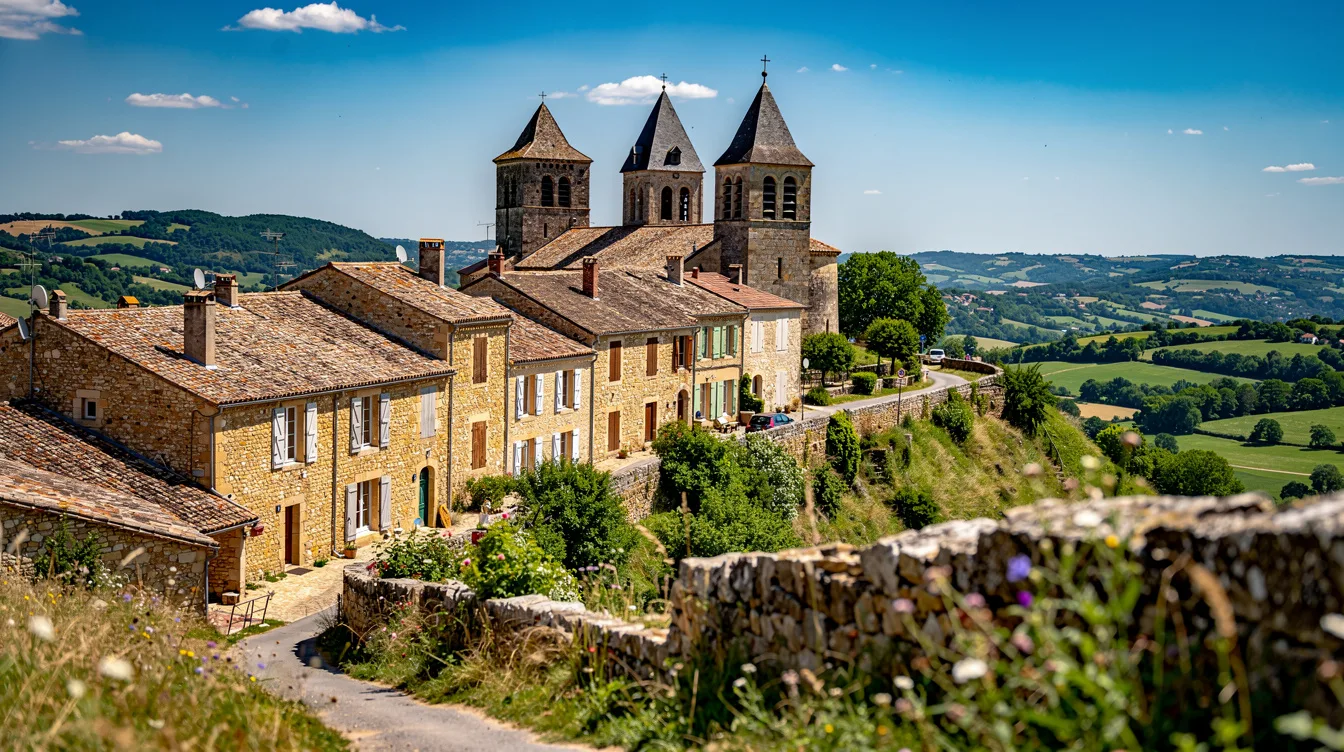 Au cœur du Midi corrézien, ce village médiéval aligne trois châteaux et trois églises