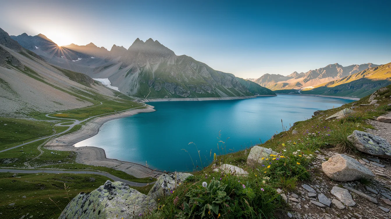 À 1 974 m d’altitude, ce lac barrage change le paysage du Mont-Cenis