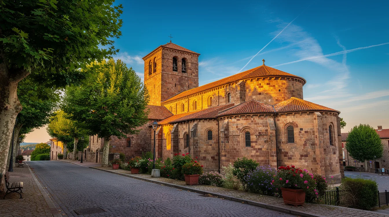 Bâtie aux XIe et XIIe siècles, cette basilique est la plus vaste d’Auvergne