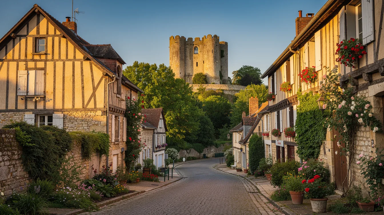 Au cœur du Pays d’Auge, les ruelles de ce village mènent aux vestiges d’un donjon médiéval