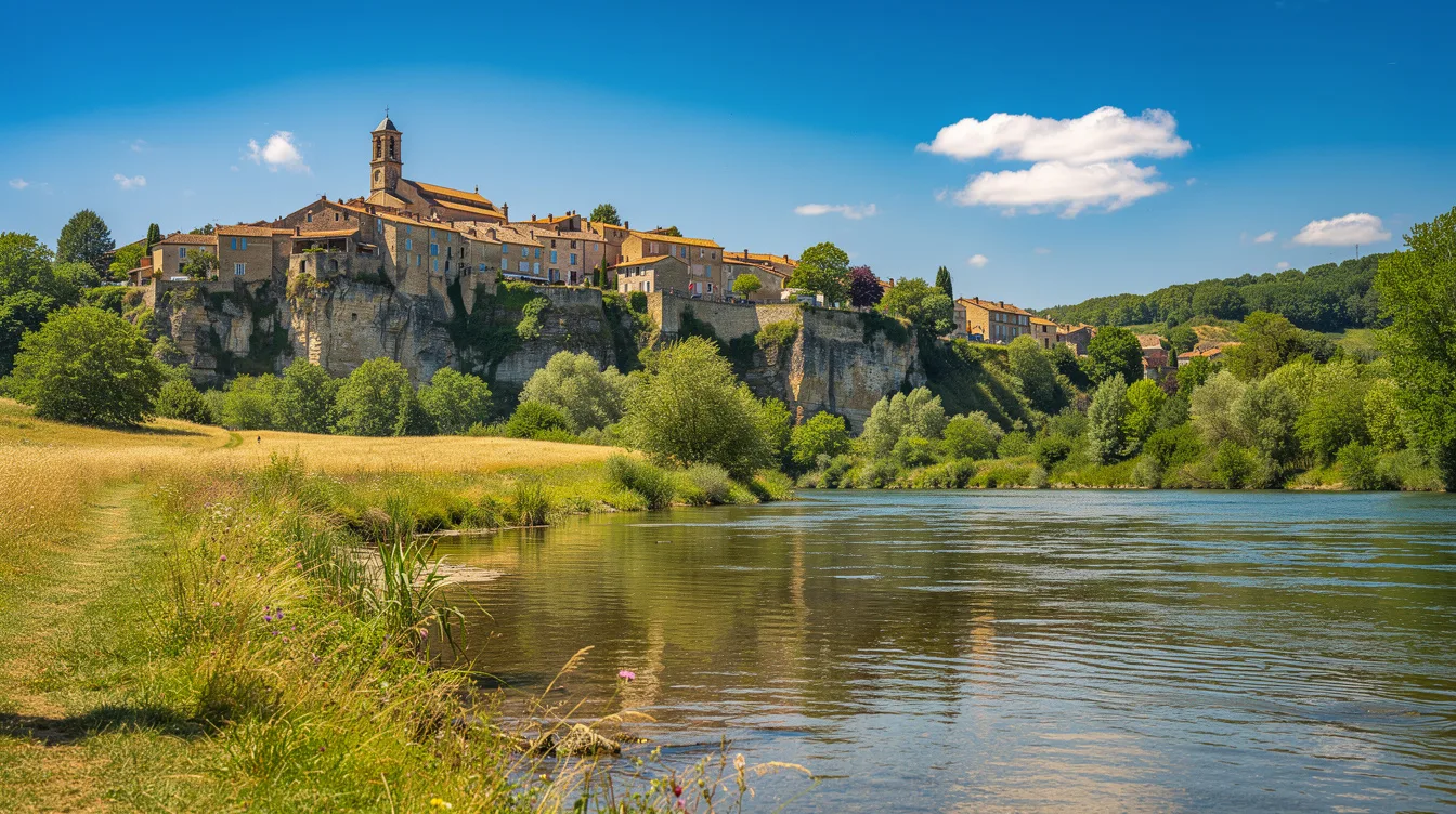 Ce village a résisté cinquante jours de siège, perché 120 m au-dessus du Lot