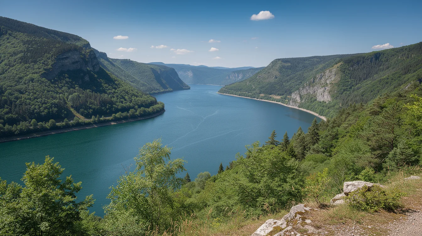 Derrière le barrage de Vouglans, ce lac du Jura cache les traces d’une ancienne vallée