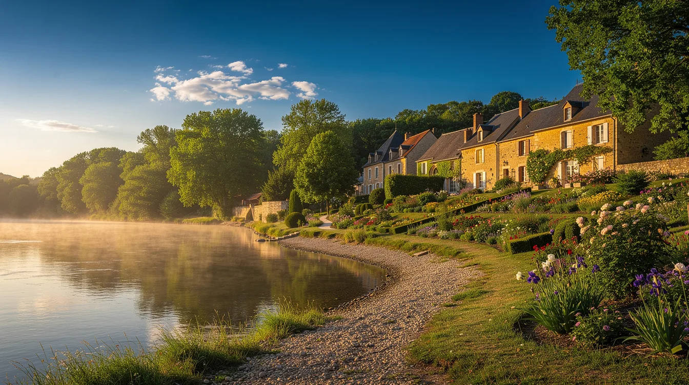 Le long de l’Allier, ce village du Cher garde ses maisons ocre et ses jardins fleuris
