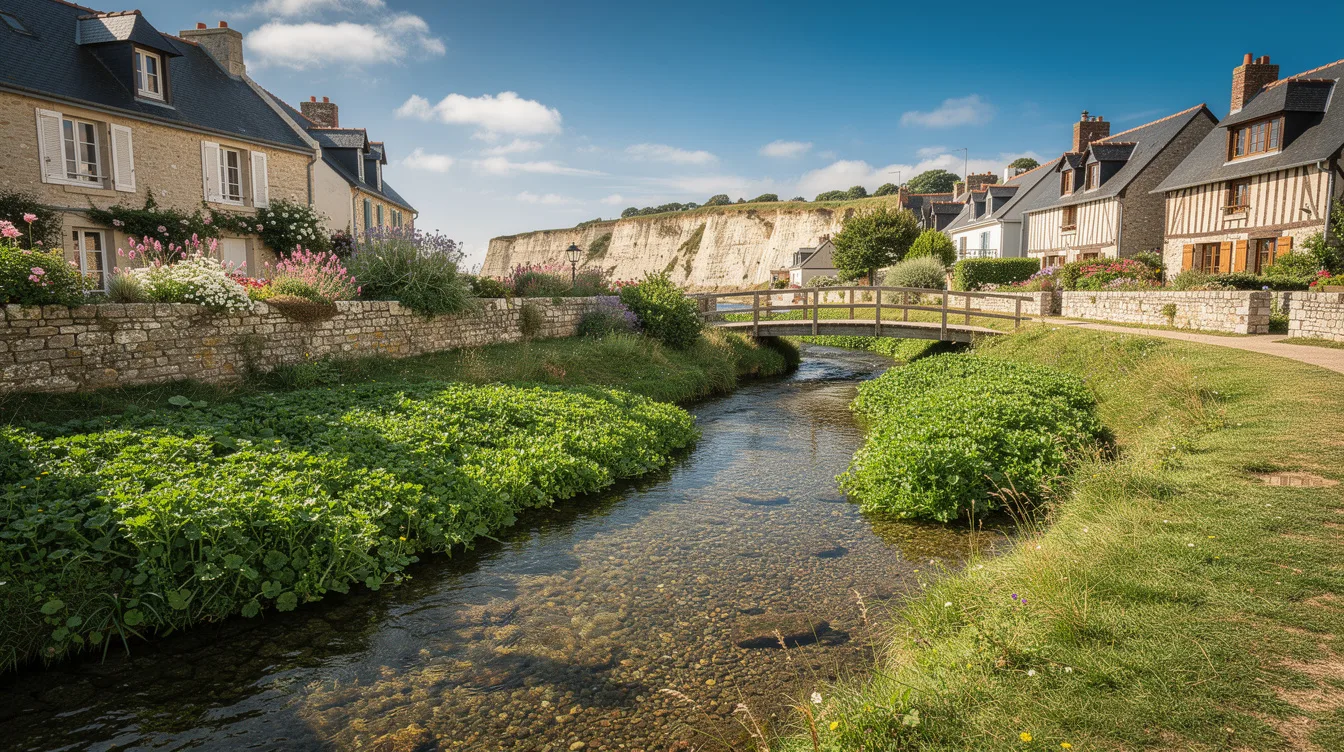 Ce village normand où le plus petit fleuve de France coule sur 1,15 km jusqu’à la Manche