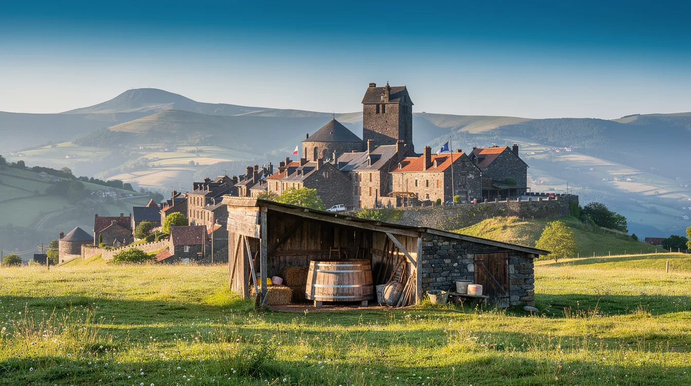 Ce village du Cantal où des meules de 30 à 50 kg naissent dans une gerle en bois
