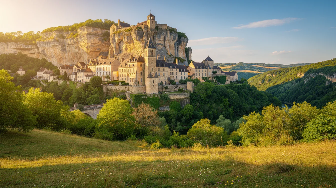 Ce village du Lot s’accroche à une falaise de 150 mètres au-dessus de la vallée
