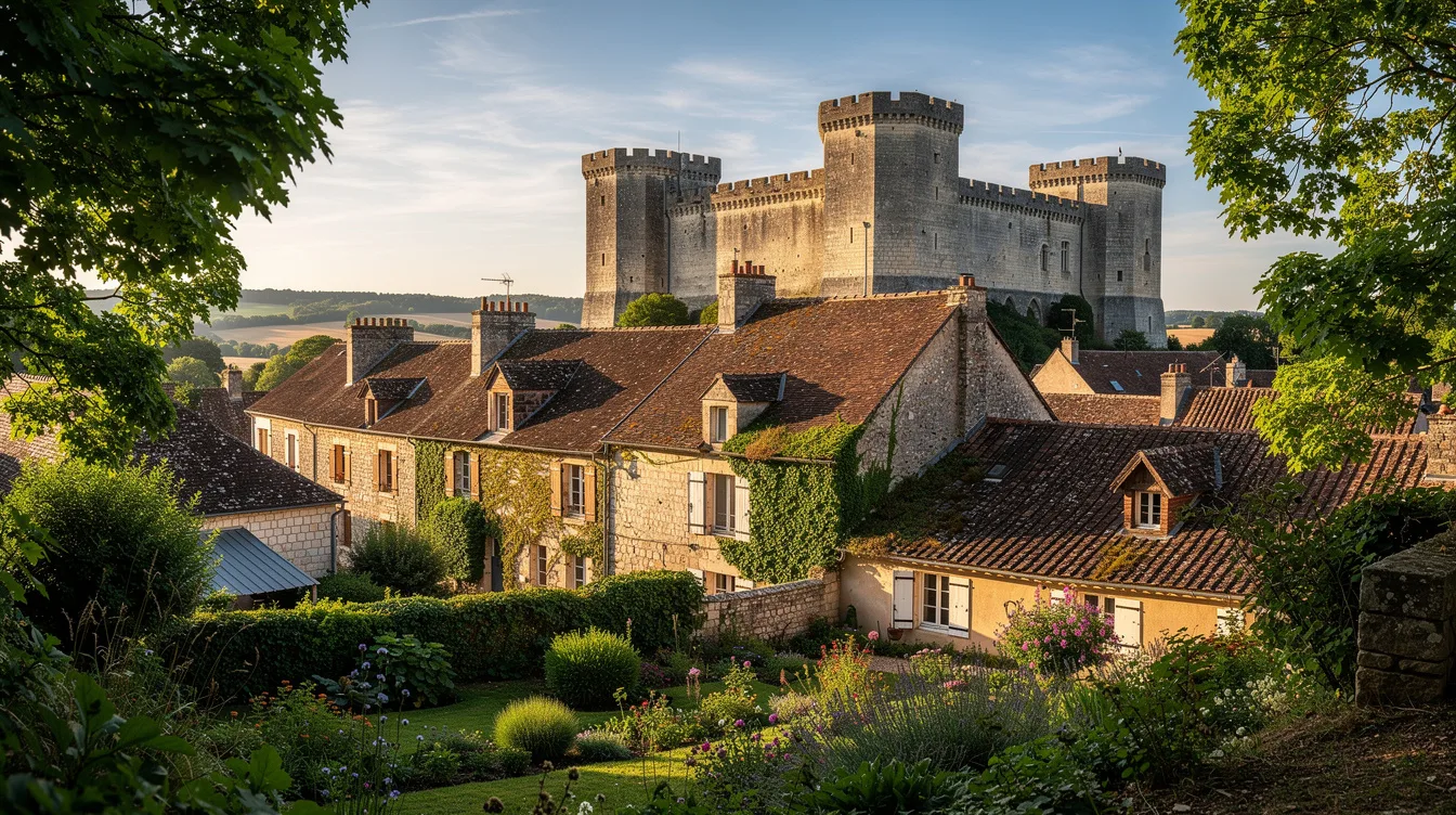 Reconstruite vers 1200, cette forteresse du Loiret domine des ruelles médiévales