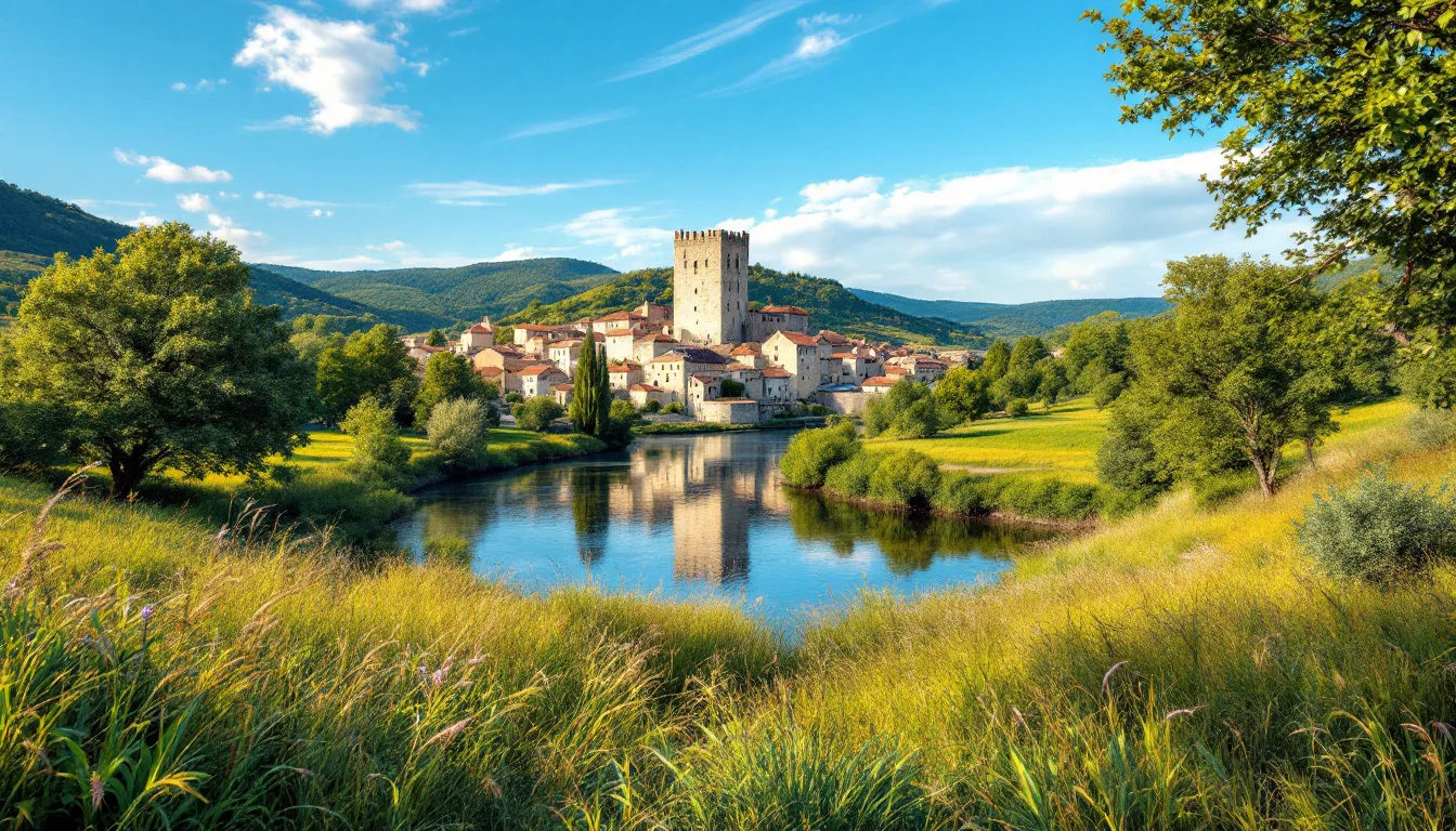 Ce village classé du Gard abrite un donjon médiéval carré d’environ 32 mètres