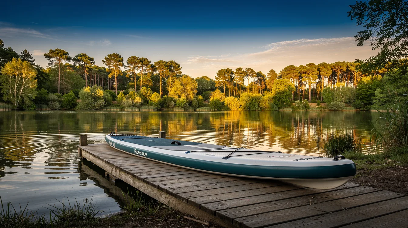 Plus calme que l’océan, la base nautique de Mimizan loue un paddle géant pour 8