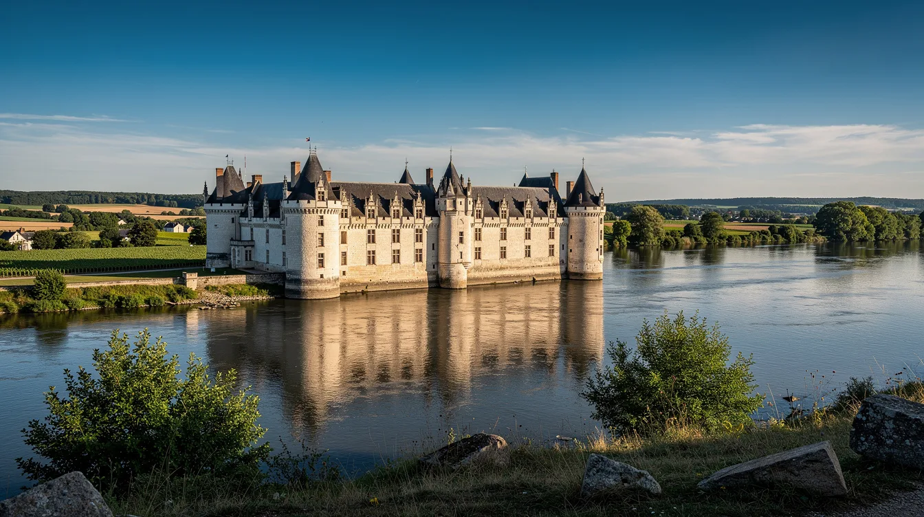 Pourquoi ce château du Val de Loire a-t-il été construit dans le fleuve ?