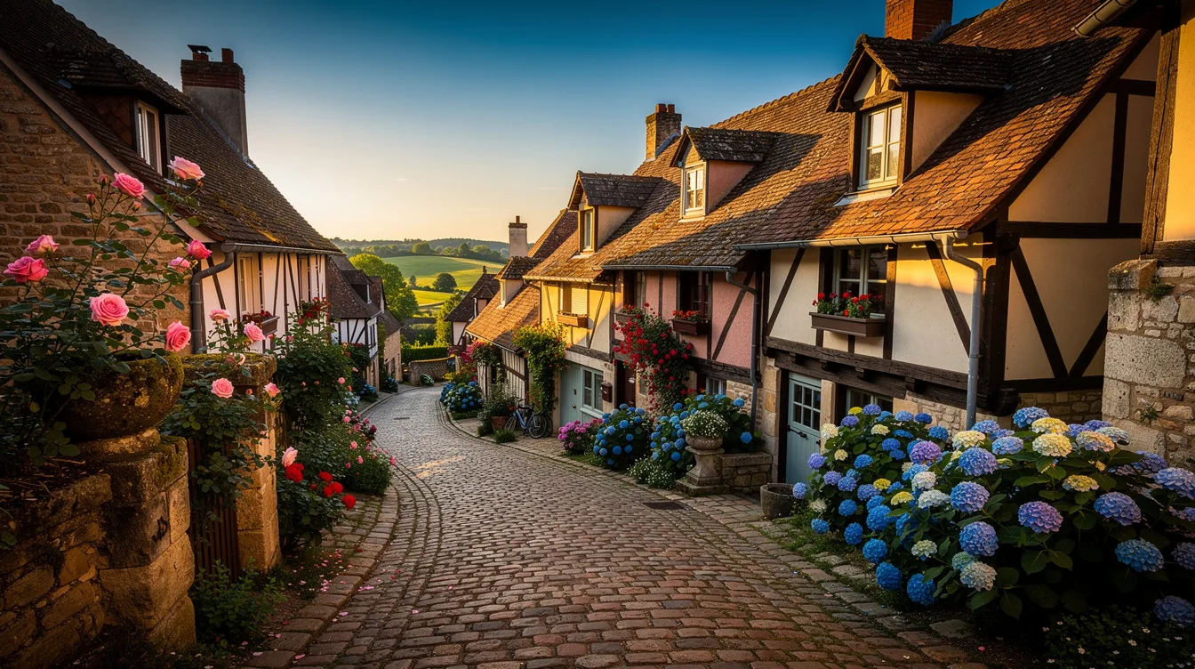 Ruelles fleuries et maisons à colombages, ce village de 82 habitants se visite à pied