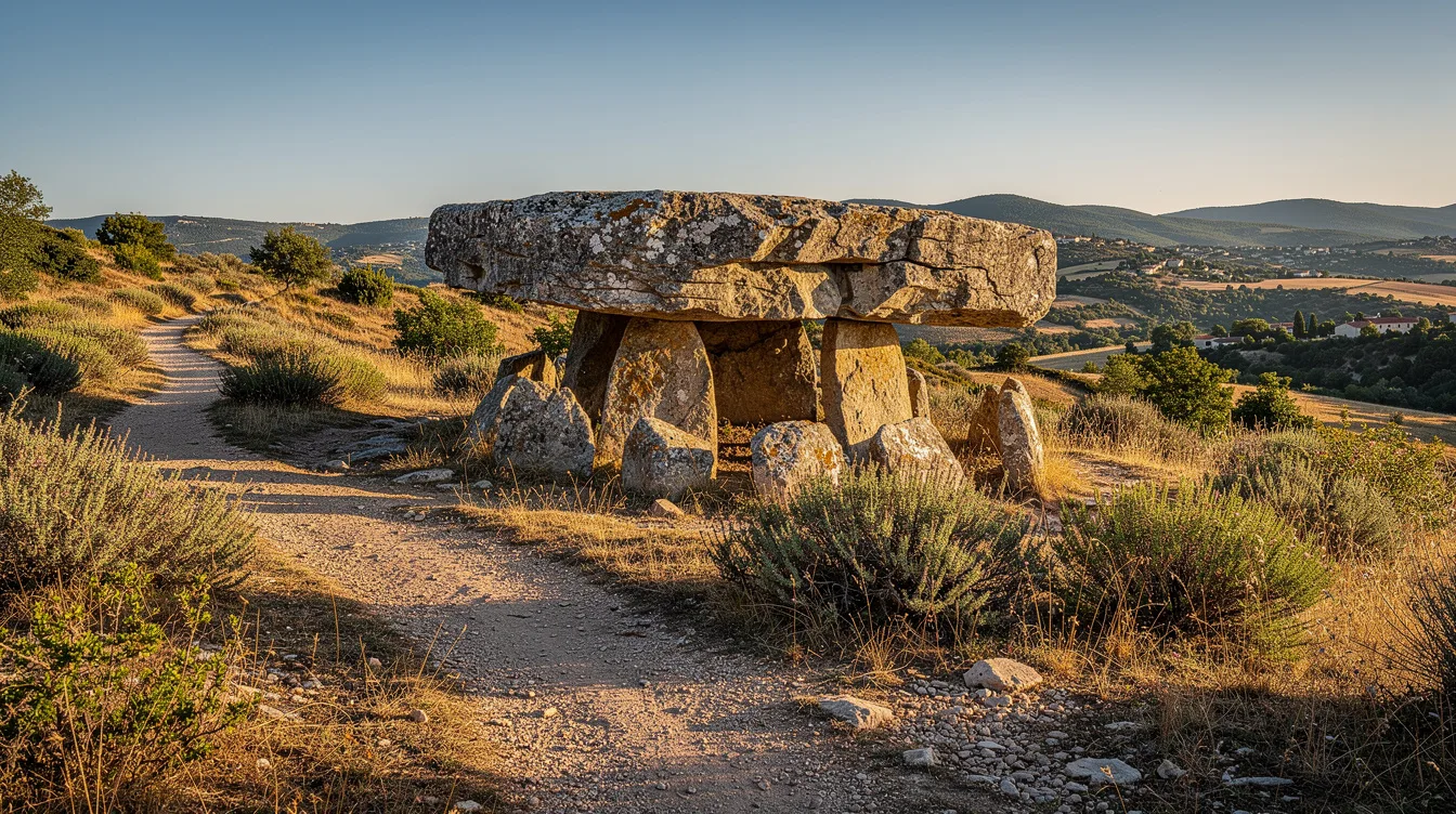 Ce village abrite l’un des deux seuls dolmens de ce type dans le Vaucluse, dalle de 6 tonnes
